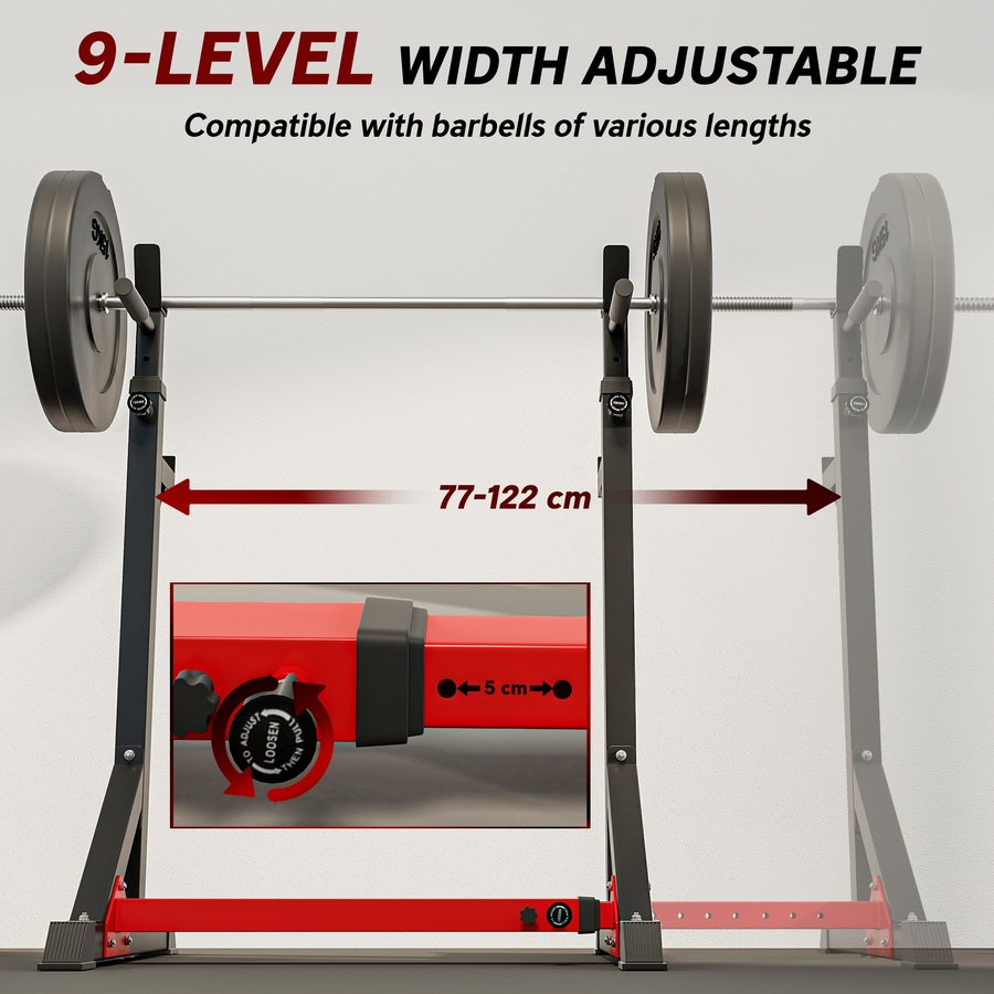 Image 993113_ALTMORE22.jpg, Product 993-113 / Price $89.99 - $109.99, Soozier Squat Rack, Power Rack with Adjustable Height & Width from Soozier on TSC.ca's Health & Fitness department