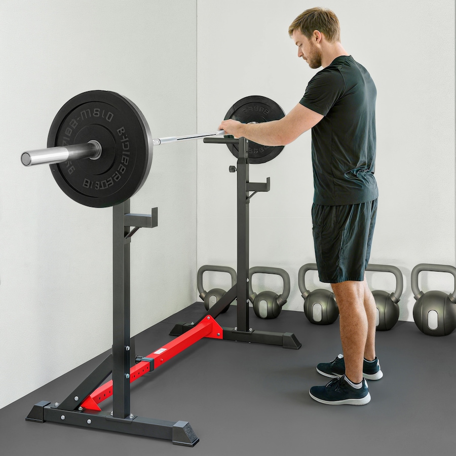 Image 993113_ALTMORE24.jpg, Product 993-113 / Price $89.99 - $109.99, Soozier Squat Rack, Power Rack with Adjustable Height & Width from Soozier on TSC.ca's Health & Fitness department