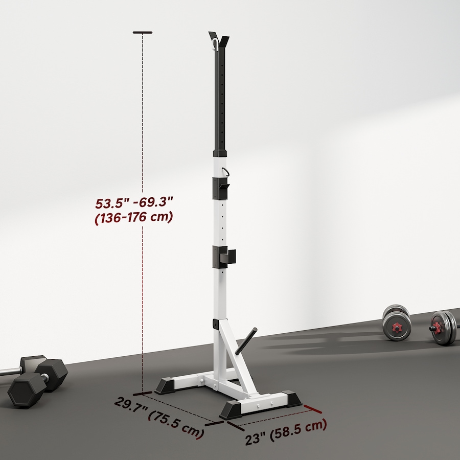 Image 993113_ALTMORE27.jpg, Product 993-113 / Price $89.99 - $109.99, Soozier Squat Rack, Power Rack with Adjustable Height & Width from Soozier on TSC.ca's Health & Fitness department