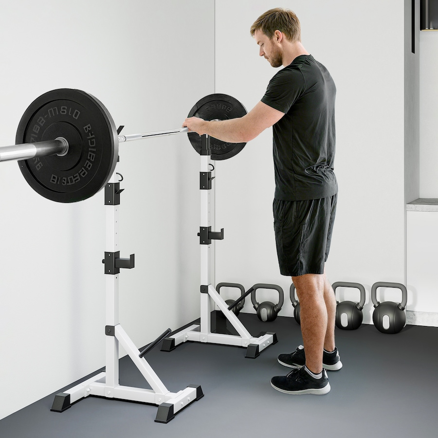 Image 993113_ALTMORE28.jpg, Product 993-113 / Price $89.99 - $109.99, Soozier Squat Rack, Power Rack with Adjustable Height & Width from Soozier on TSC.ca's Health & Fitness department