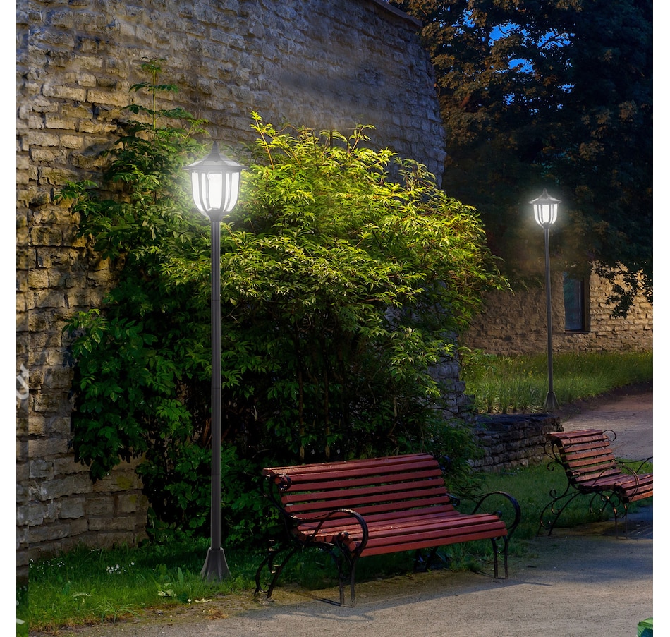 Image 993123_ALTMORE2.jpg, Product 993-123 / Price $64.99, Outsunny 70" Solar Lamp Post Light from Outsunny on TSC.ca's Home & Garden department