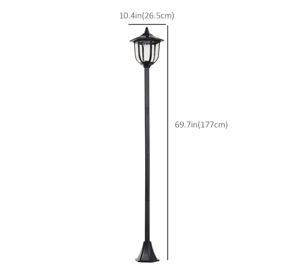 Image 993123_ALTMORE3.jpg, Product 993-123 / Price $64.99, Outsunny 70" Solar Lamp Post Light from Outsunny on TSC.ca's Home & Garden department