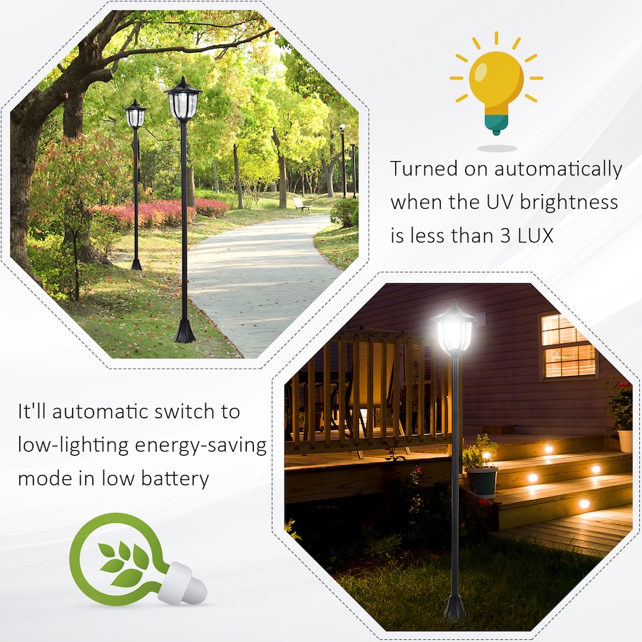 Image 993123_ALTMORE7.jpg, Product 993-123 / Price $64.41, Outsunny 70" Solar Lamp Post Light from Outsunny on TSC.ca's Home & Garden department