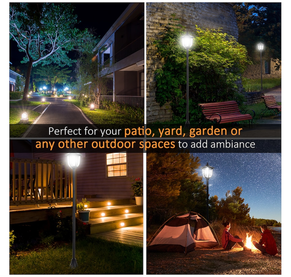 Image 993123_ALTMORE8.jpg, Product 993-123 / Price $64.99, Outsunny 70" Solar Lamp Post Light from Outsunny on TSC.ca's Home & Garden department