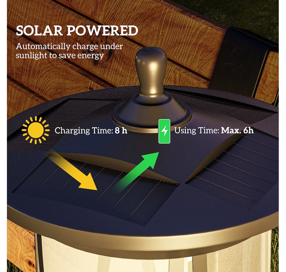 Image 993125_ALTMORE4.jpg, Product 993-125 / Price $43.99, Outsunny 50" Solar Post Light, IP44 LED Outdoor Street Light, Cool White from Outsunny on TSC.ca's Home & Garden department