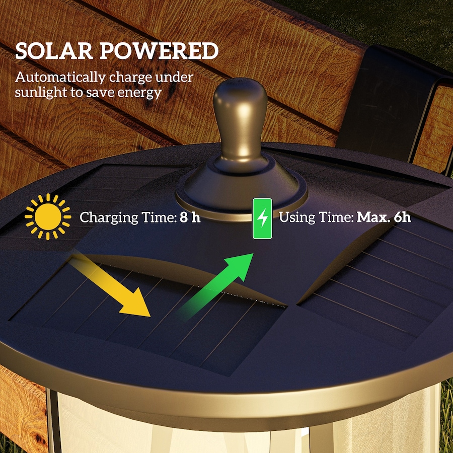 Image 993125_ALTMORE4.jpg, Product 993-125 / Price $37.99, Outsunny 50" Solar Post Light, IP44 LED Outdoor Street Light, Cool White from Outsunny on TSC.ca's Home & Garden department