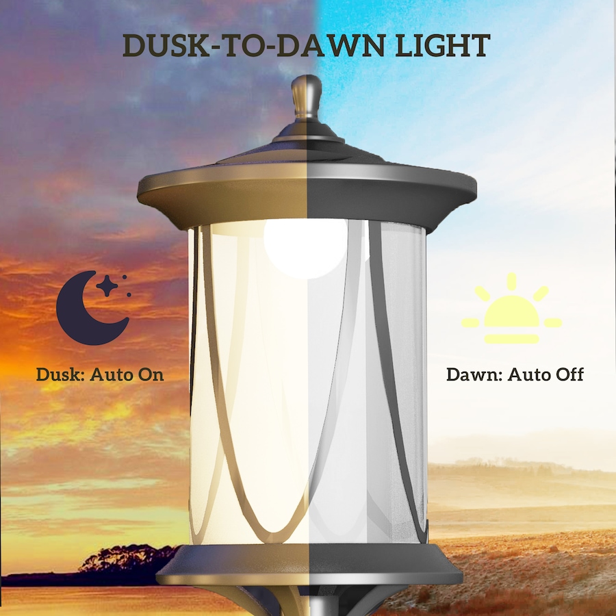 Image 993125_ALTMORE5.jpg, Product 993-125 / Price $37.99, Outsunny 50" Solar Post Light, IP44 LED Outdoor Street Light, Cool White from Outsunny on TSC.ca's Home & Garden department
