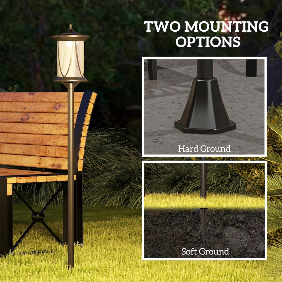 Image 993125_ALTMORE6.jpg, Product 993-125 / Price $37.99, Outsunny 50" Solar Post Light, IP44 LED Outdoor Street Light, Cool White from Outsunny on TSC.ca's Home & Garden department