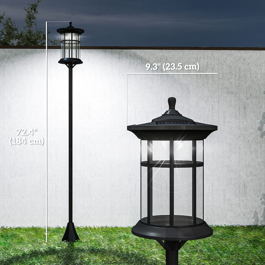 Image 993126_ALTMORE10.jpg, Product 993-126 / Price $119.99, Outsunny 72" Solar Post Light, IP44 LED Outdoor Street Light, 2 Pack from Outsunny on TSC.ca's Home & Garden department