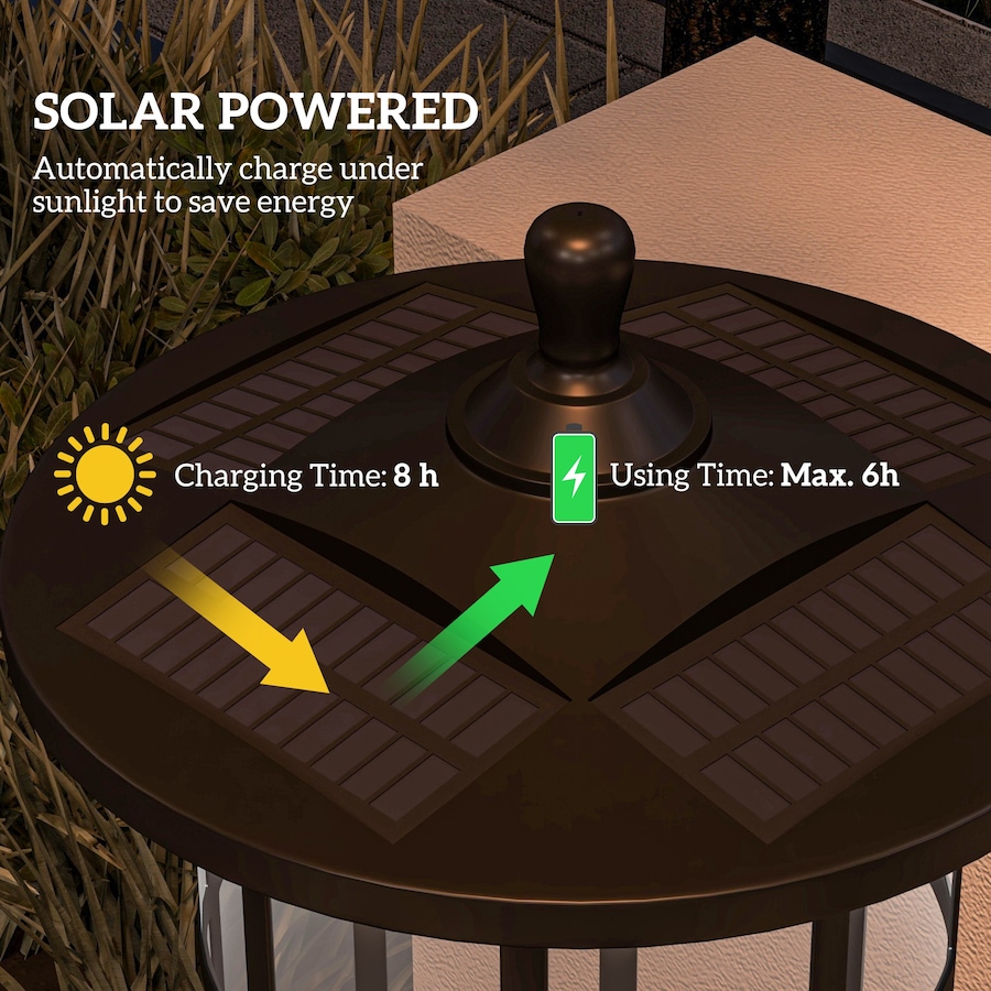 Image 993126_ALTMORE4.jpg, Product 993-126 / Price $119.99, Outsunny 72" Solar Post Light, IP44 LED Outdoor Street Light, 2 Pack from Outsunny on TSC.ca's Home & Garden department