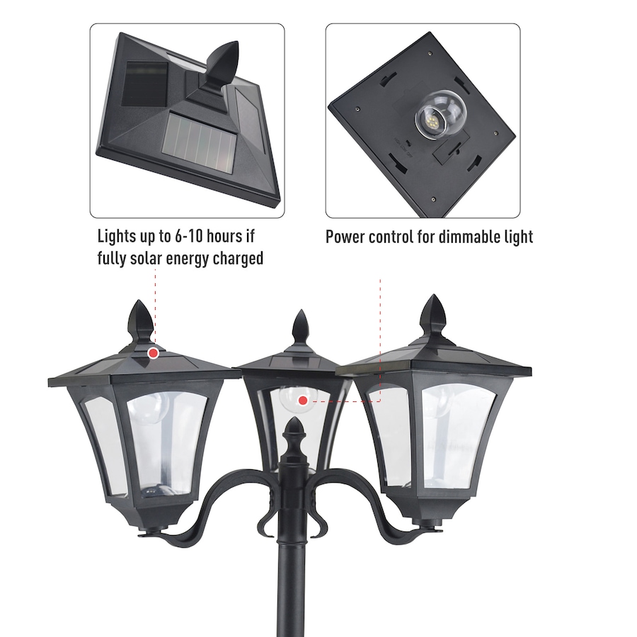 Image 993127_ALTMORE4.jpg, Product 993-127 / Price $105.99, Outsunny TripleSolar Post Lights from Outsunny on TSC.ca's Home & Garden department