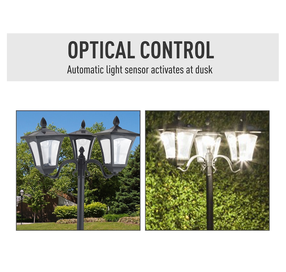 Image 993127_ALTMORE5.jpg, Product 993-127 / Price $104.99, Outsunny TripleSolar Post Lights from Outsunny on TSC.ca's Home & Garden department