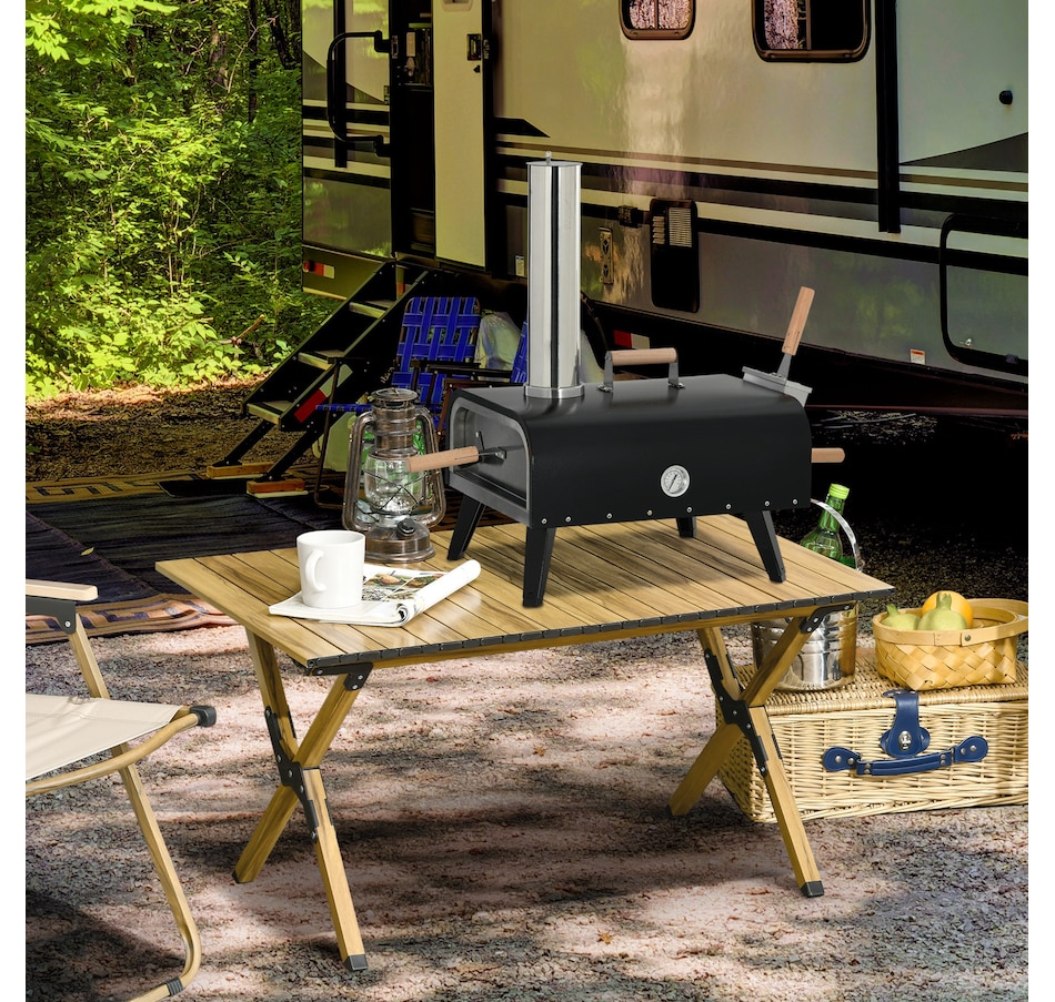 Image 993138_ALTMORE2.jpg, Product 993-138 / Price $119.99, Outsunny Outdoor Pizza Oven with 12" Stone and Cover Wood Fired Pizza Maker from Outsunny on TSC.ca's department