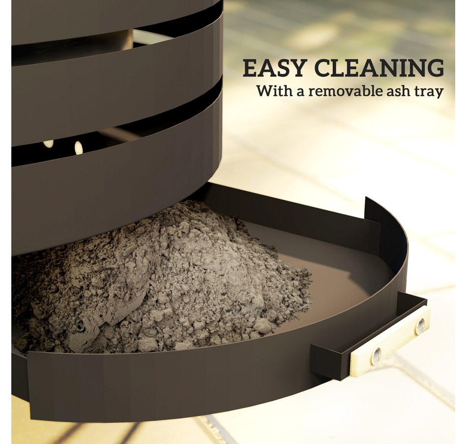 Image 993143_ALTMORE6.jpg, Product 993-143 / Price $229.99, Outsunny Round Fire Pit with Fire Poker from Outsunny on TSC.ca's department