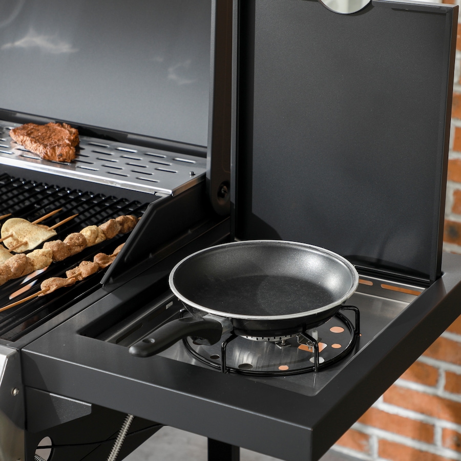 Image 993149_ALTMORE8.jpg, Product 993-149 / Price $279.99, Outsunny Propane Gas Grill, 38,000 BTU Outdoor BBQ Grill Cart, Black from Outsunny on TSC.ca's  department