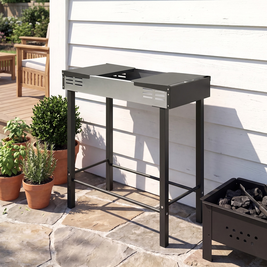 Image 993150_ALTMORE13.jpg, Product 993-150 / Price $108.99, Outsunny BBQ Rotisserie Grill, Charcoal Split Roaster, Black from Outsunny on TSC.ca's  department
