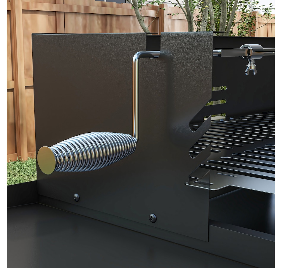 Image 993150_ALTMORE7.jpg, Product 993-150 / Price $119.99, Outsunny BBQ Rotisserie Grill, Charcoal Split Roaster, Black from Outsunny on TSC.ca's department