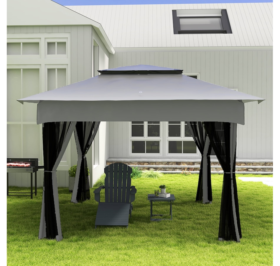 Image 993150_ALTMORE9.jpg, Product 993-150 / Price $119.99, Outsunny BBQ Rotisserie Grill, Charcoal Split Roaster, Black from Outsunny on TSC.ca's department