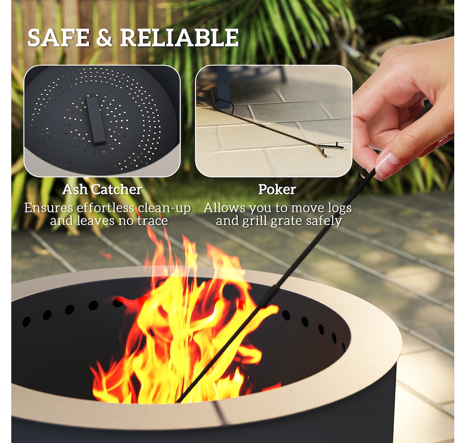 Image 993153_ALTMORE6.jpg, Product 993-153 / Price $164.99, Outsunny Outdoor Fire Pit from Outsunny on TSC.ca's department