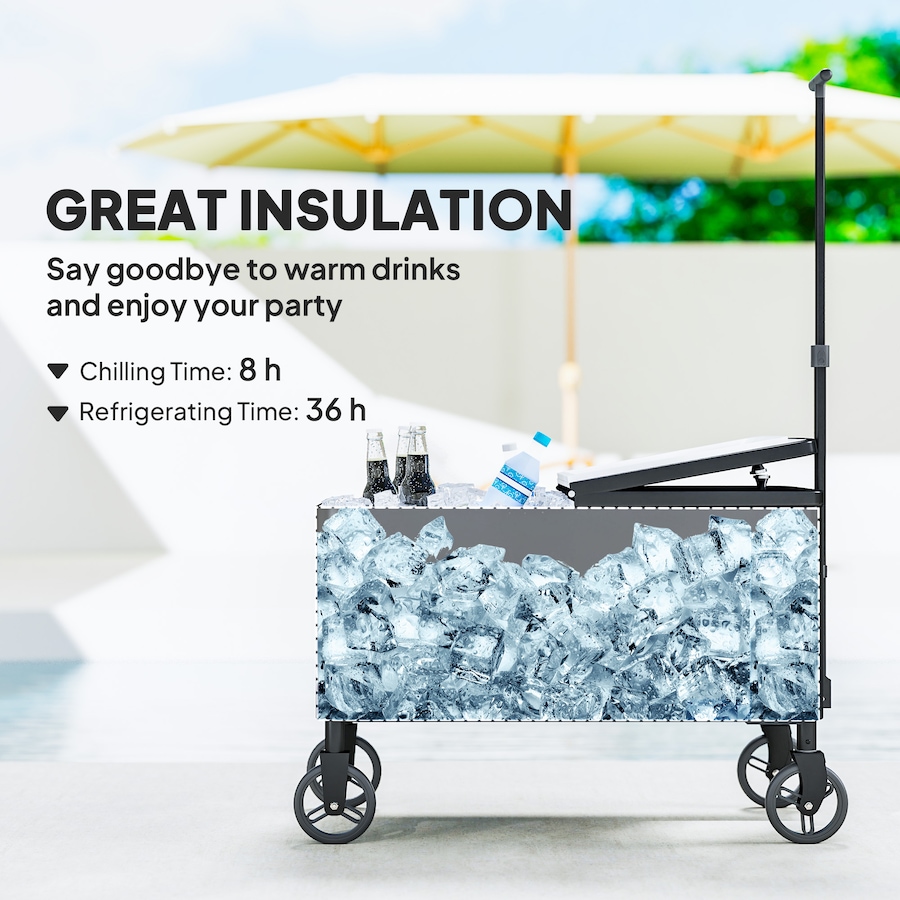 Image 993154_ALTMORE5.jpg, Product 993-154 / Price $169.99, Outsunny 80qt Patio Cooler Cart Wheeled Cooler with Bottle Opener, Black from Outsunny on TSC.ca's department