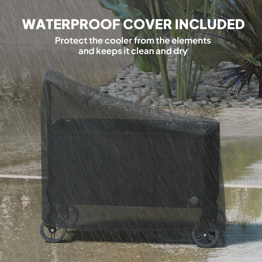 Image 993154_ALTMORE8.jpg, Product 993-154 / Price $169.99, Outsunny 80qt Patio Cooler Cart Wheeled Cooler with Bottle Opener, Black from Outsunny on TSC.ca's department