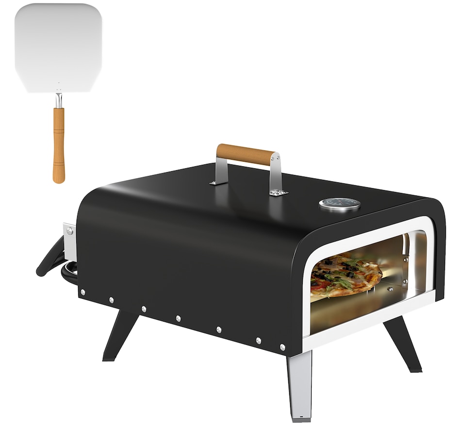 Image 993160.jpg, Product 993-160 / Price $119.99, Outsunny Outdoor Tabletop Gas Pizza Oven with 12" Stone and Peel from Outsunny on TSC.ca's department