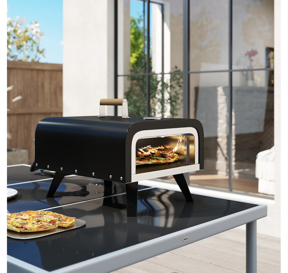 Image 993160_ALTMORE9.jpg, Product 993-160 / Price $119.99, Outsunny Outdoor Tabletop Gas Pizza Oven with 12" Stone and Peel from Outsunny on TSC.ca's department