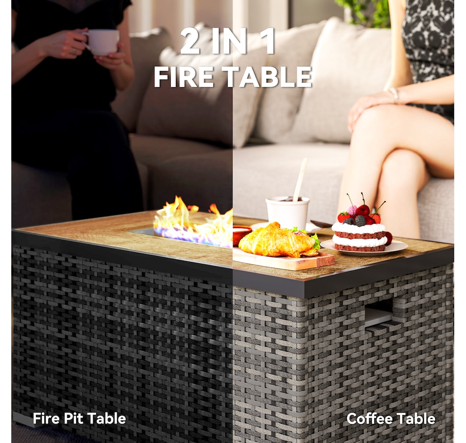 Image 993164_ALTMORE4.jpg, Product 993-164 / Price $350.99, Outsunny 2 Piece Propane Fire Pit Table Set from Outsunny on TSC.ca's department