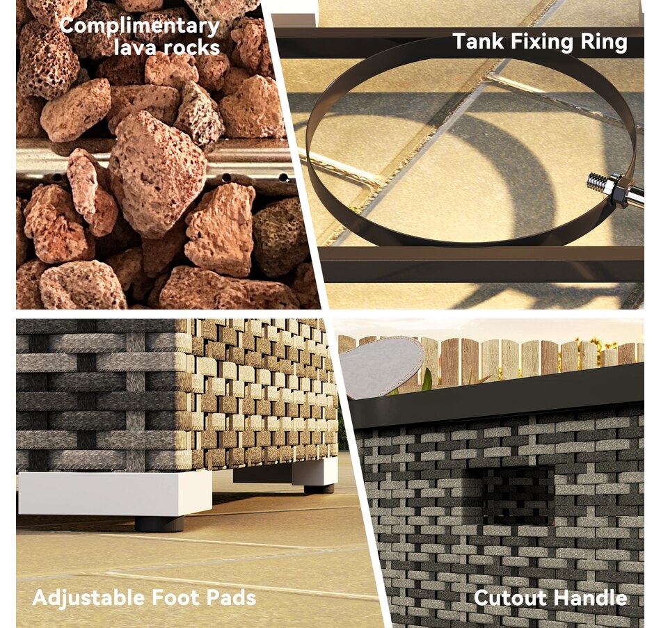 Image 993164_ALTMORE8.jpg, Product 993-164 / Price $350.99, Outsunny 2 Piece Propane Fire Pit Table Set from Outsunny on TSC.ca's department