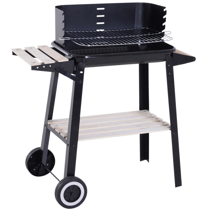 Image 993168.jpg, Product 993-168 / Price $69.99, Outsunny Outdoor Charcoal BBQ Grill, Barbecue Trolley with Wheels, Black from Outsunny on TSC.ca's department