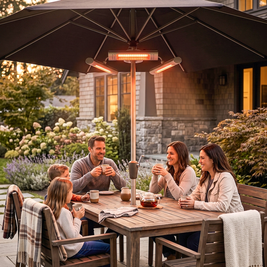 Image 993170_ALTMORE17.jpg, Product 993-170 / Price $117.99, Outsunny Electric Patio Heater with 3 Heating Panels and Ultra-low Glare from Outsunny on TSC.ca's department