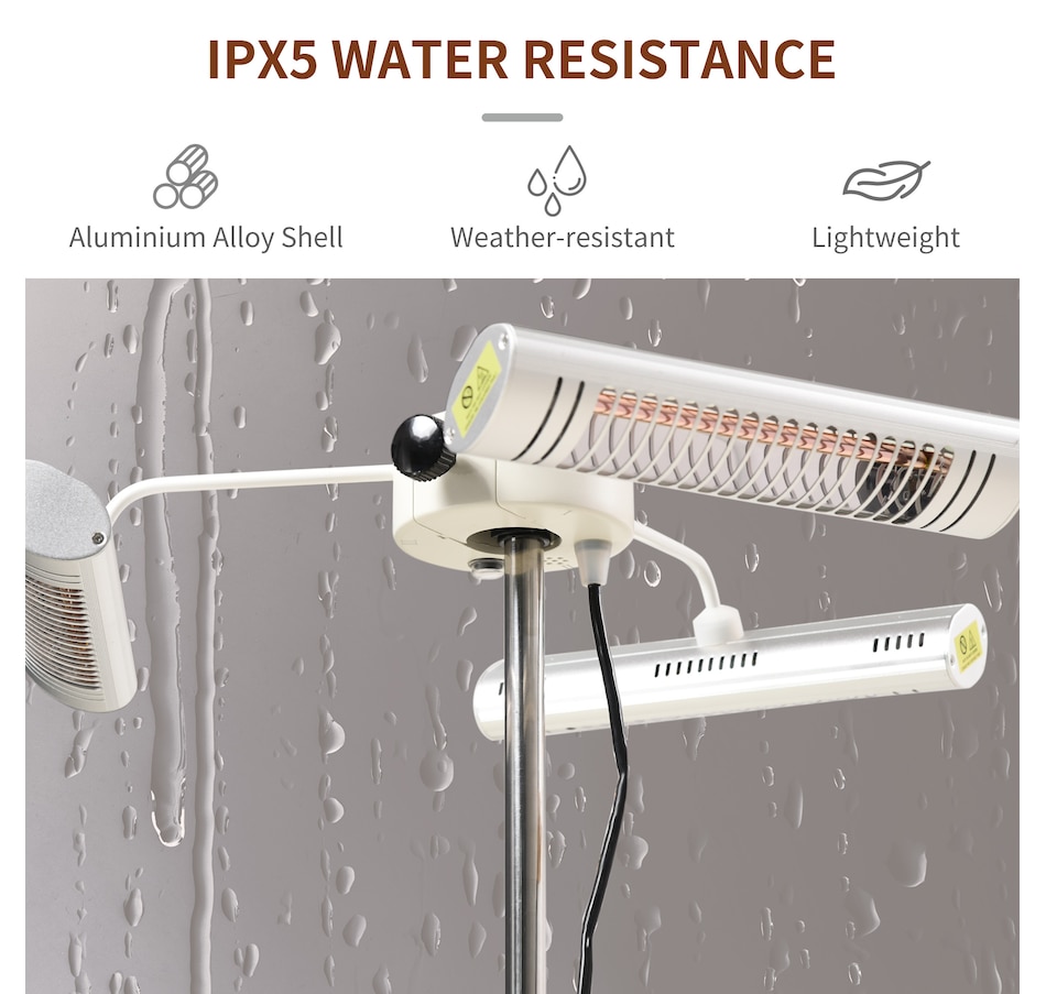 Image 993170_ALTMORE6.jpg, Product 993-170 / Price $179.99, Outsunny Electric Patio Heater with 3 Heating Panels and Ultra-low Glare from Outsunny on TSC.ca's department
