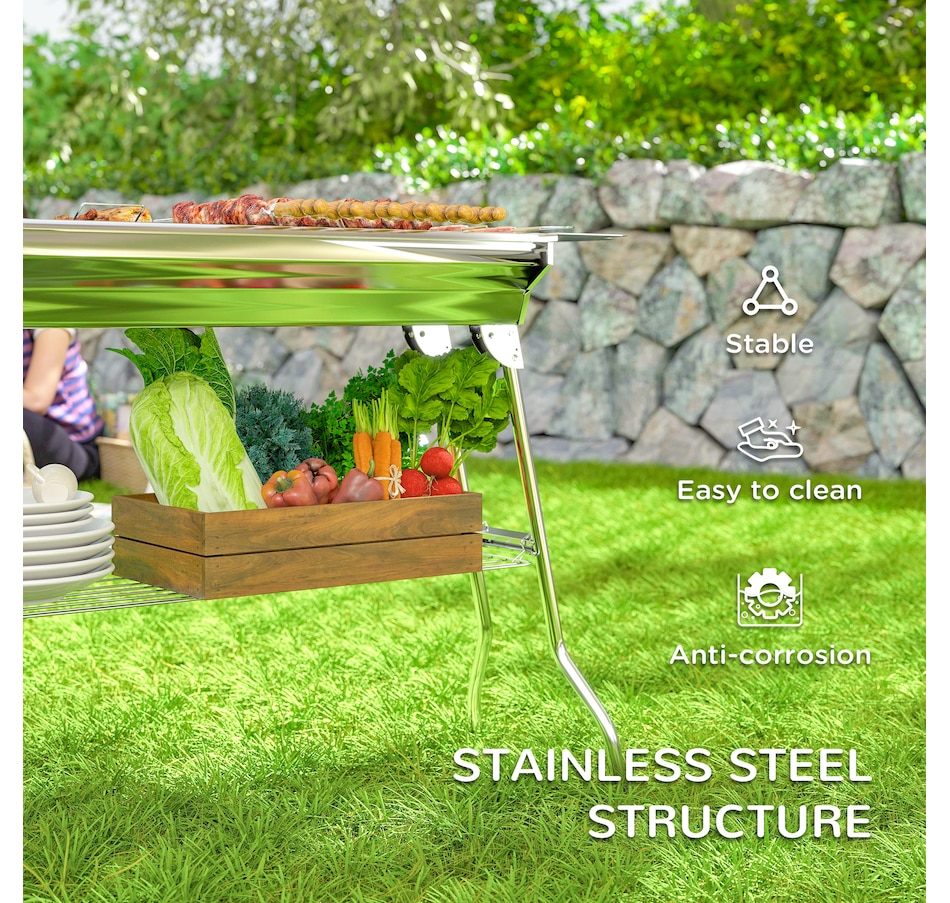 Image 993175_ALTMORE8.jpg, Product 993-175 / Price $84.99, Outsunny Portable Outdoor Charcoal BBQ Grill from Outsunny on TSC.ca's department