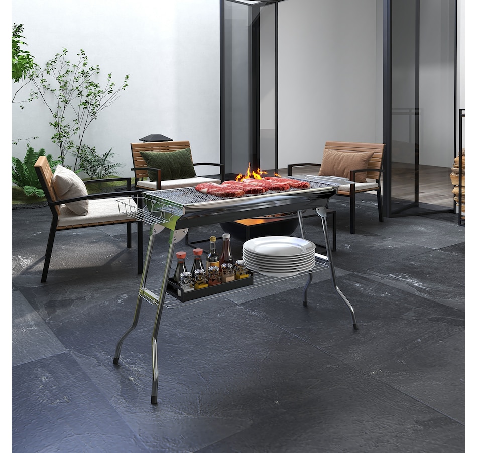 Image 993175_ALTMORE9.jpg, Product 993-175 / Price $84.99, Outsunny Portable Outdoor Charcoal BBQ Grill from Outsunny on TSC.ca's department