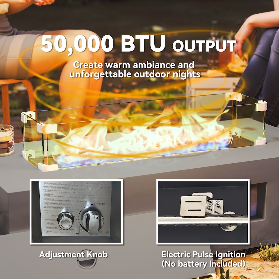 Image 993186_ALTMORE10.jpg, Product 993-186 / Price $389.99, Outsunny 42" Propane Fire Pit Table with Propane Tank Holder 50,000 BTU from Outsunny on TSC.ca's  department