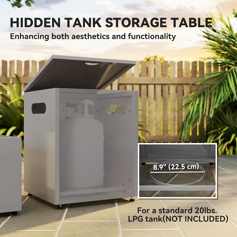 Image 993186_ALTMORE5.jpg, Product 993-186 / Price $389.99, Outsunny 42" Propane Fire Pit Table with Propane Tank Holder 50,000 BTU from Outsunny on TSC.ca's  department