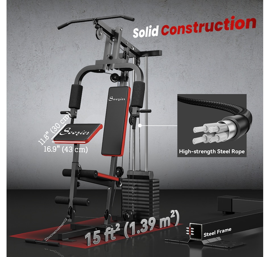 Image 993208_ALTMORE42.jpg, Product 993-208 / Price $549.99 - $559.99, Soozier Home Gym Equipment Weight Training Machine from Soozier on TSC.ca's Health & Fitness department
