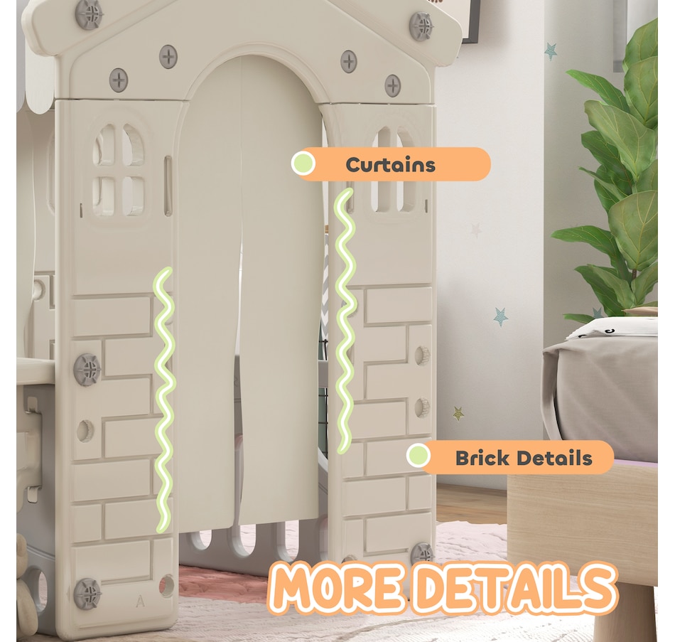 Image 993215_ALTMORE7.jpg, Product 993-215 / Price $109.99, Qaba Kids Playhouse, Indoor Sleek Play House, for Ages 1-6 Years from Qaba on TSC.ca's Home & Garden department