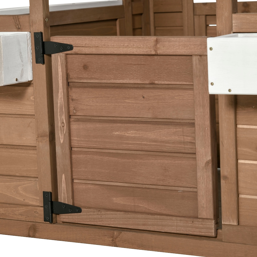 Image 993216_ALTMORE7.jpg, Product 993-216 / Price $279.99, Outsunny Wooden Playhouse for Kids Outdoor with Doors, Windows, Brown from Outsunny on TSC.ca's Home & Garden department