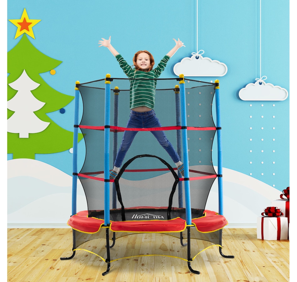 Image 993222_ALTMORE2.jpg, Product 993-222 / Price $98.99, Qaba Kids Trampoline, Indoor Outdoor Exercise Fitness Equipment, Multi-coloured from Qaba on TSC.ca's Home & Garden department