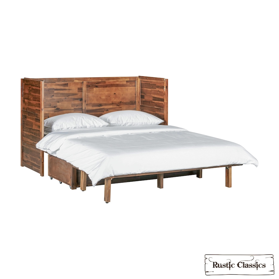 Image 993224_ALTMORE33.jpg, Product 993-224 / Price $2,179.99, Rustic Classics Stow Queen Size Murphy Bed Cabinet with Gel Memory Foam Mattress from Rustic Classics on TSC.ca's Home & Garden department
