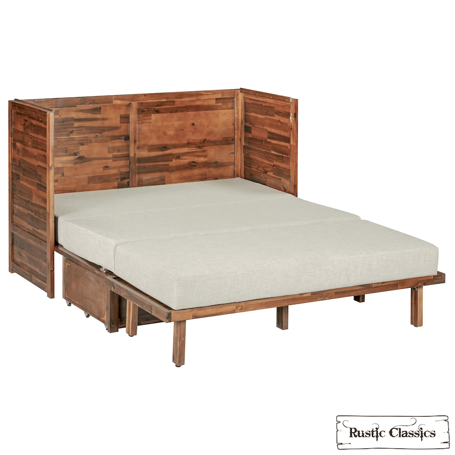 Image 993224_ALTMORE39.jpg, Product 993-224 / Price $2,179.99, Rustic Classics Stow Queen Size Murphy Bed Cabinet with Gel Memory Foam Mattress from Rustic Classics on TSC.ca's Home & Garden department