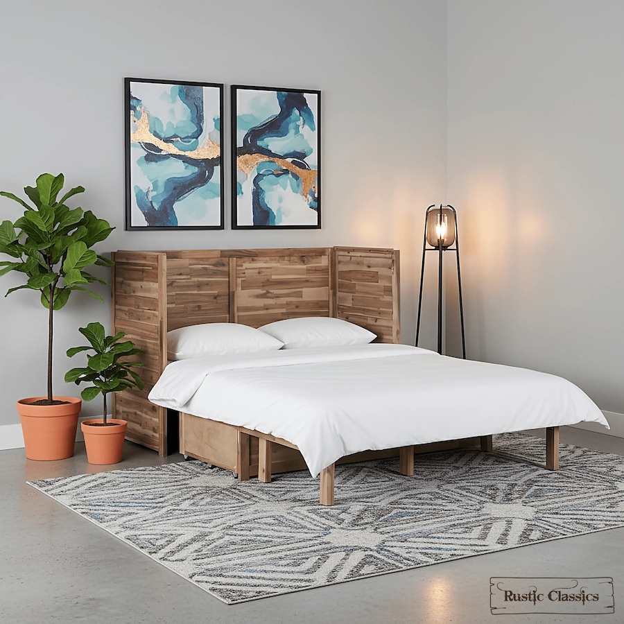 Image 993224_ALTMORE41.jpg, Product 993-224 / Price $2,179.99, Rustic Classics Stow Queen Size Murphy Bed Cabinet with Gel Memory Foam Mattress from Rustic Classics on TSC.ca's Home & Garden department