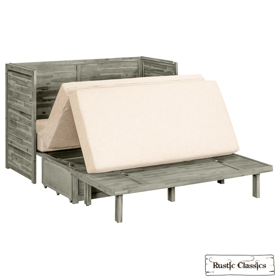 Image 993224_ALTMORE54.jpg, Product 993-224 / Price $2,179.99, Rustic Classics Stow Queen Size Murphy Bed Cabinet with Gel Memory Foam Mattress from Rustic Classics on TSC.ca's Home & Garden department