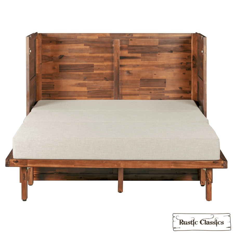 Image 993225_ALTMORE10.jpg, Product 993-225 / Price $2,069.99, Rustic Classics Stow Full Size Murphy Bed Cabinet with Gel Memory Foam Mattress from Rustic Classics on TSC.ca's Home & Garden department