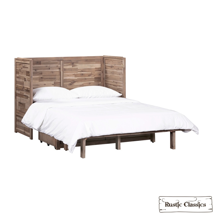 Image 993225_ALTMORE13.jpg, Product 993-225 / Price $2,069.99, Rustic Classics Stow Full Size Murphy Bed Cabinet with Gel Memory Foam Mattress from Rustic Classics on TSC.ca's Home & Garden department