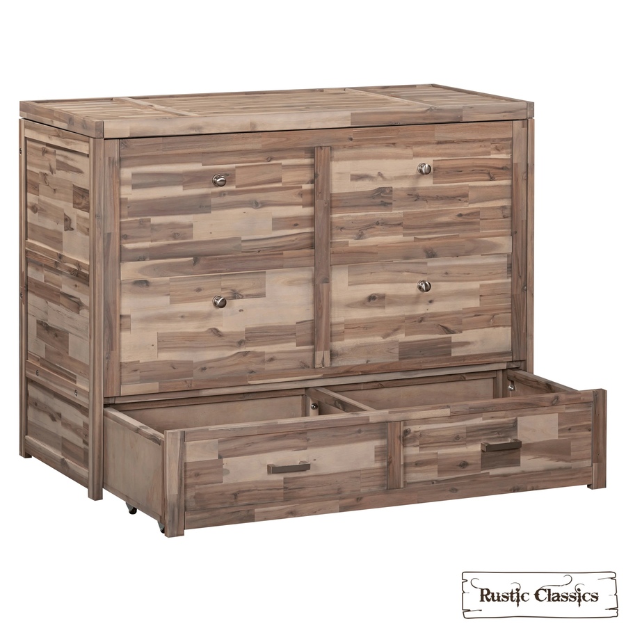 Image 993225_ALTMORE16.jpg, Product 993-225 / Price $2,069.99, Rustic Classics Stow Full Size Murphy Bed Cabinet with Gel Memory Foam Mattress from Rustic Classics on TSC.ca's Home & Garden department