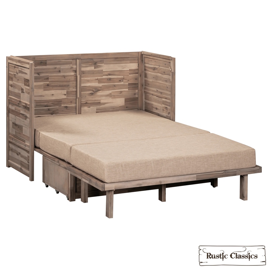 Image 993225_ALTMORE19.jpg, Product 993-225 / Price $2,069.99, Rustic Classics Stow Full Size Murphy Bed Cabinet with Gel Memory Foam Mattress from Rustic Classics on TSC.ca's Home & Garden department