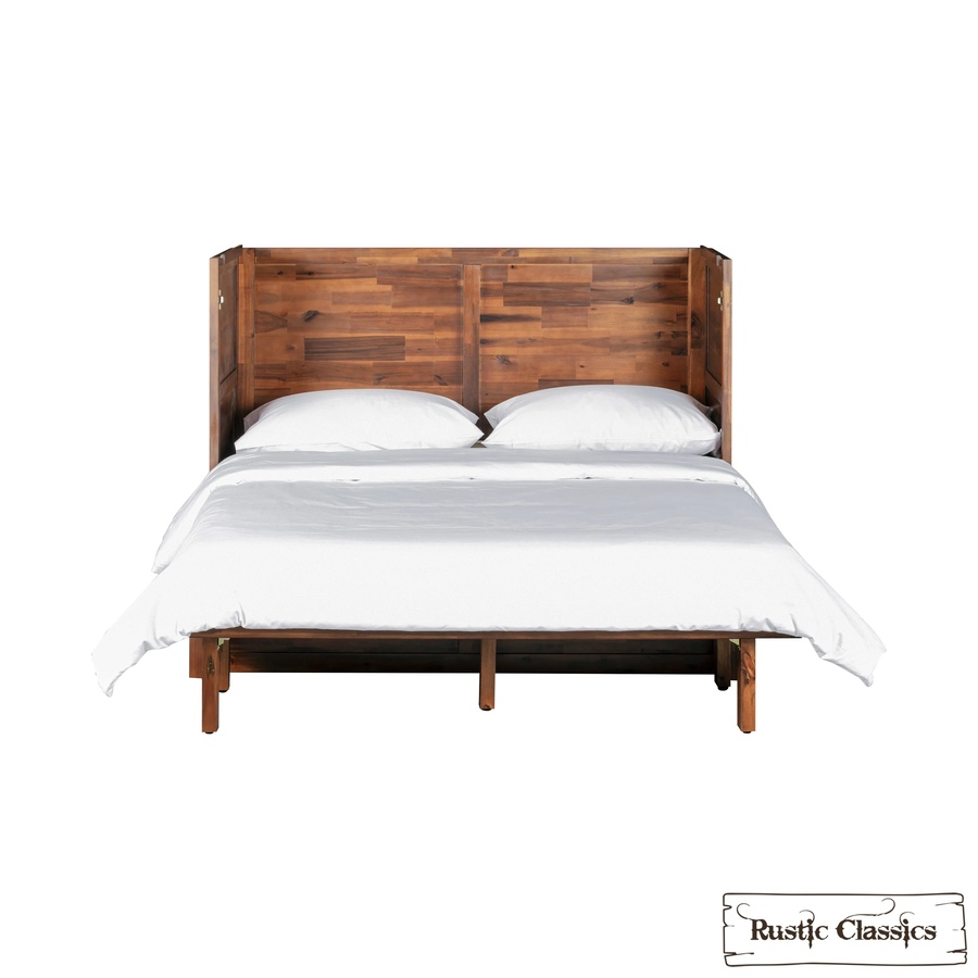 Image 993225_ALTMORE2.jpg, Product 993-225 / Price $2,069.99, Rustic Classics Stow Full Size Murphy Bed Cabinet with Gel Memory Foam Mattress from Rustic Classics on TSC.ca's Home & Garden department