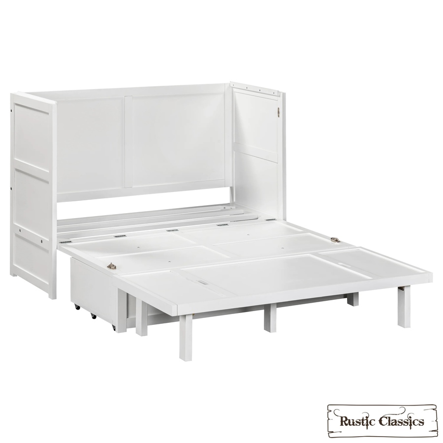 Image 993225_ALTMORE37.jpg, Product 993-225 / Price $2,069.99, Rustic Classics Stow Full Size Murphy Bed Cabinet with Gel Memory Foam Mattress from Rustic Classics on TSC.ca's Home & Garden department